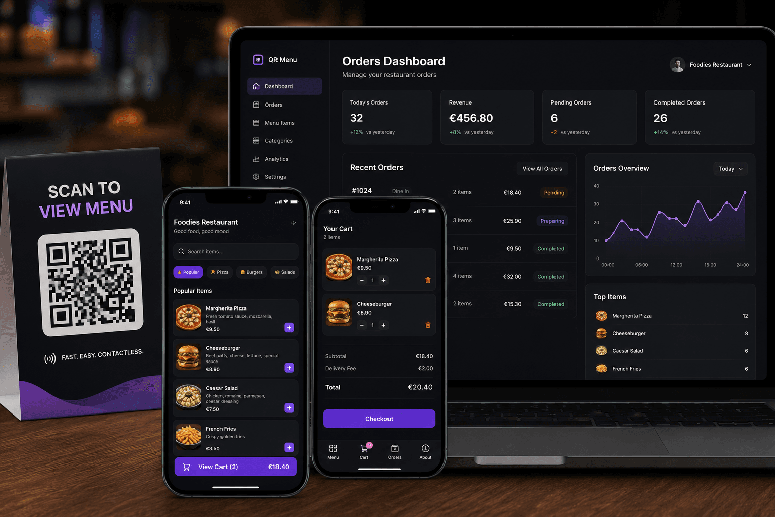 QR Menu Demo project preview